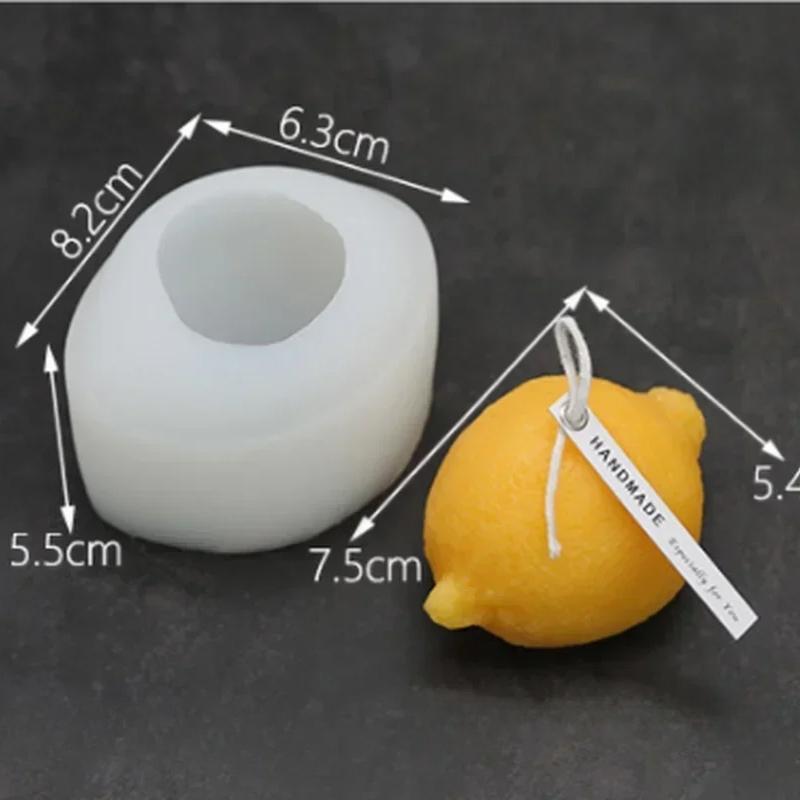 Creative Handmade Shape Lemon Candle Silicone Mold Artificial Fruit DIY Aromatherapy Candle Baking Mold Wax Mold Fondant Tools
Creative Handmade Shape Lemon Candle Silicone Mold Artificial Fruit DIY Aromatherapy Candle Baking Mold Wax Mold Fondant Tools