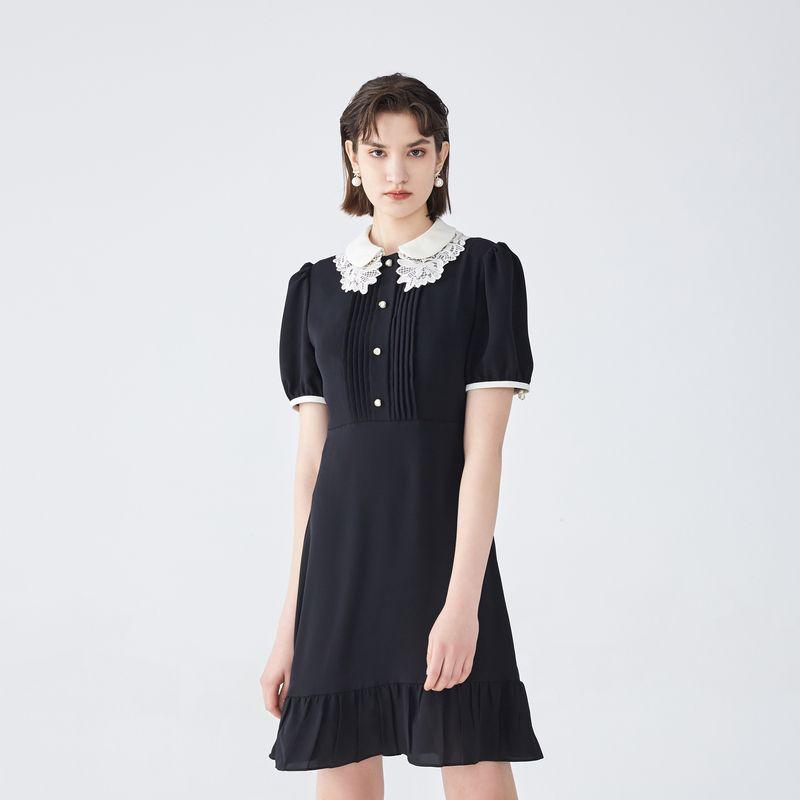 Obeg Lace Collar Summer Gold Style Dress Black 155/XS/34
Obeg Lace Collar Summer Gold Style Dress Black 155/XS/34