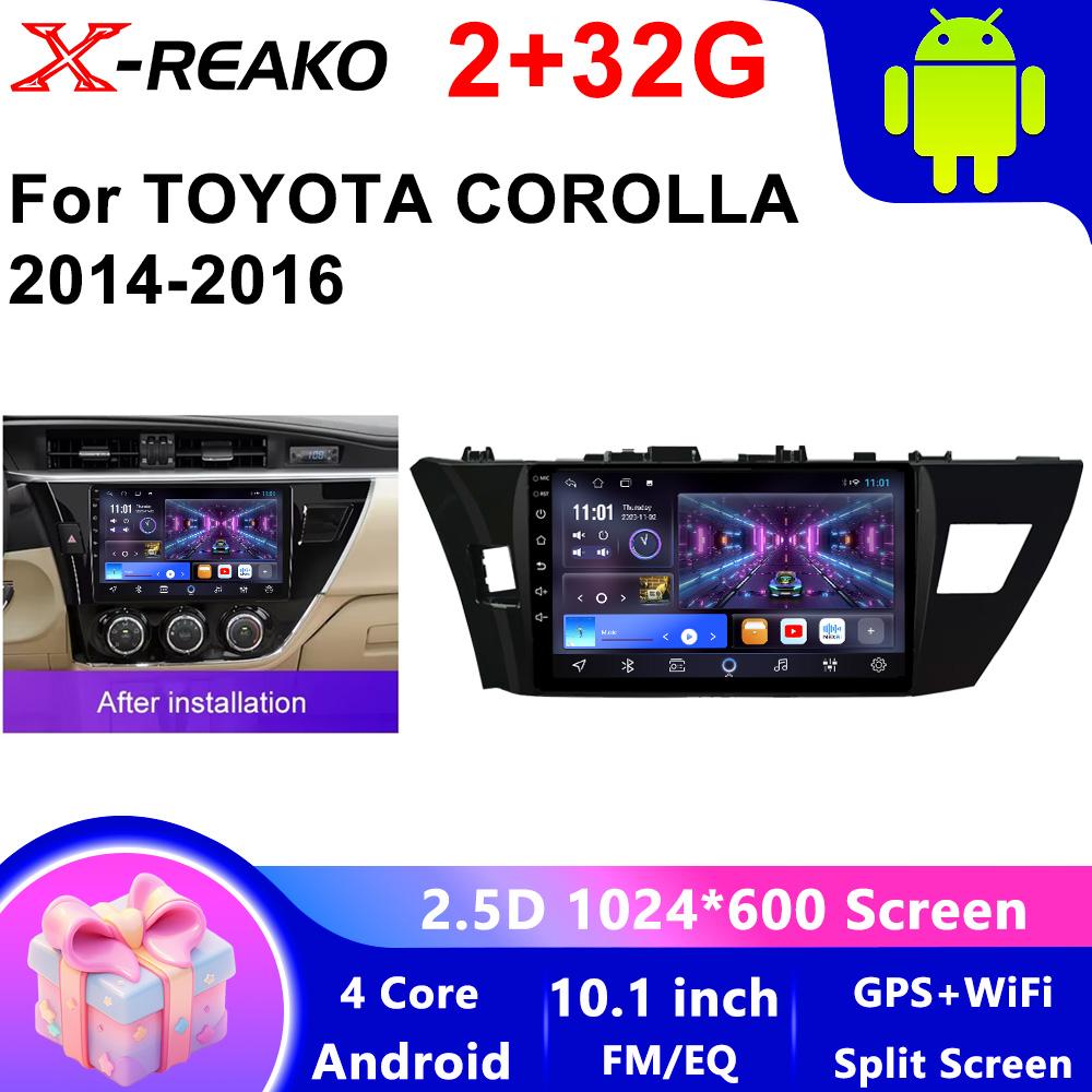 for Toyota Corolla Ralink 2013 2014 2015 2016 Car Radio Carplay 2Din Android Stereo Multimedia Video Player Navigation GPS 4 core 2GB+32GB CP
for Toyota Corolla Ralink 2013 2014 2015 2016 Car Radio Carplay 2Din Android Stereo Multimedia Video Player Navigation GPS 4 core 2GB+32GB CP