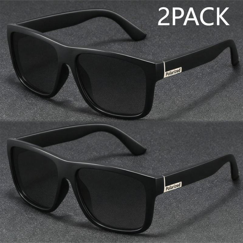 2PCS Fashion Sports Sunglasses Polarized Driving Sun Glasses Man Fishing Glasses Square Frame Metal Men and Women UV400 Eyewear
2PCS Fashion Sports Sunglasses Polarized Driving Sun Glasses Man Fishing Glasses Square Frame Metal Men and Women UV400 Eyewear