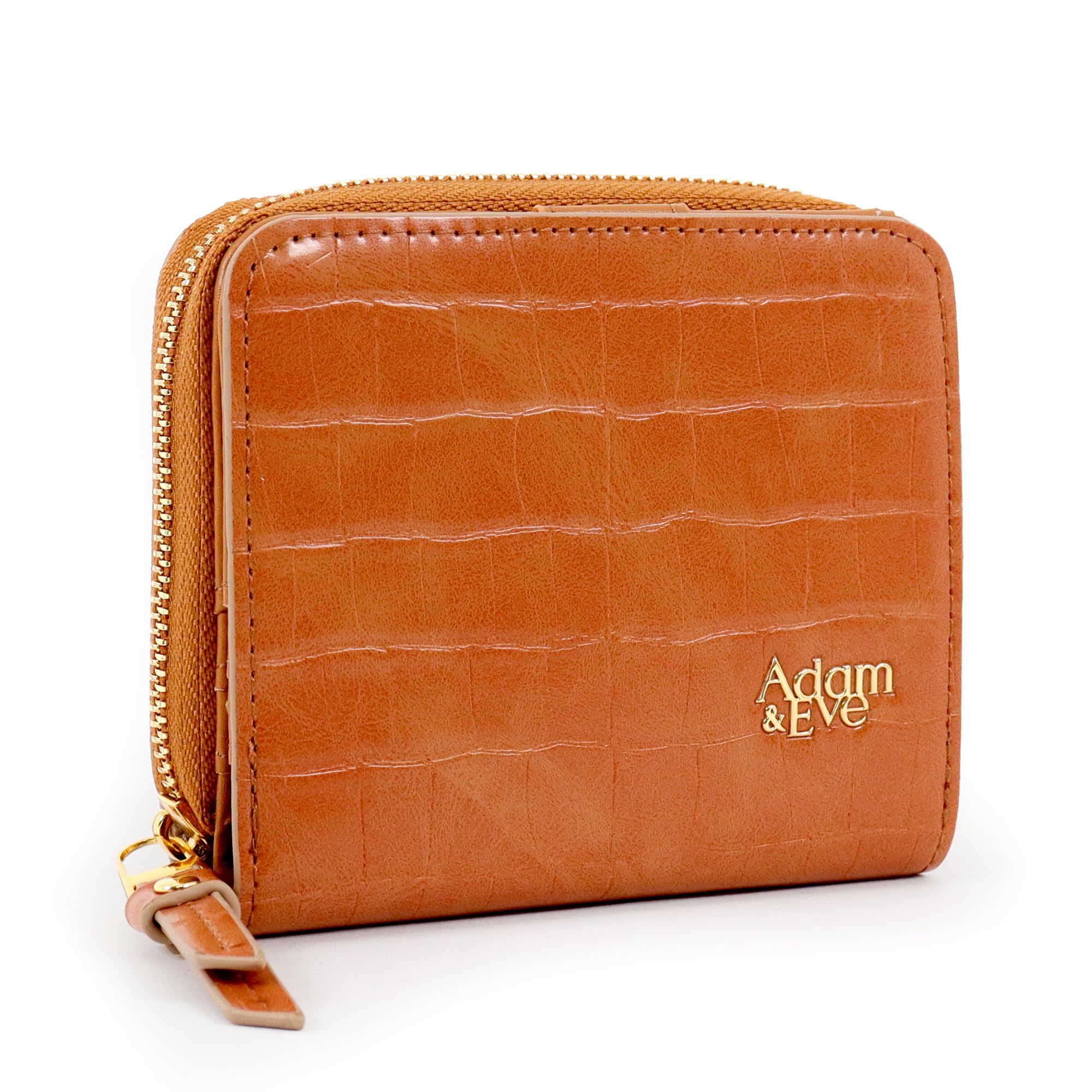 Adam Eve Bifold Wallet with Round Crocodile Embossed and Look & Women s Zipper, Design, Compact, Stylish, Elegant, High-Quality (Brown)
Adam Eve Bifold Wallet with Round Crocodile Embossed and Look & Women s Zipper, Design, Compact, Stylish, Elegant, High-Quality (Brown)