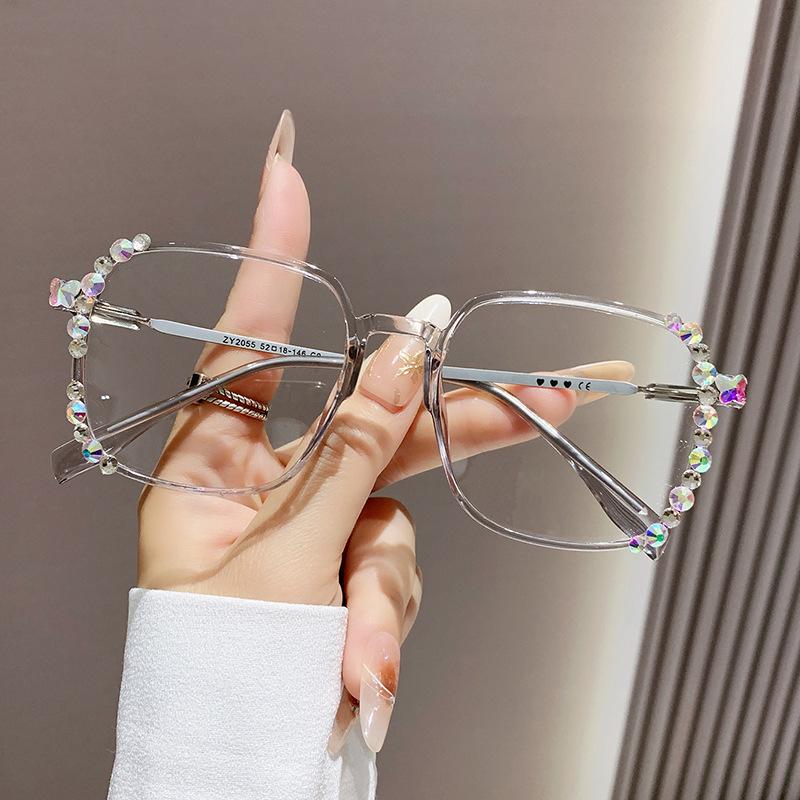 Shiny Diamond Myopia Glasses Ultra Light Frame High-end Color Changing Eyewear Large Frame Anti Blue Light Glasses
Shiny Diamond Myopia Glasses Ultra Light Frame High-end Color Changing Eyewear Large Frame Anti Blue Light Glasses
