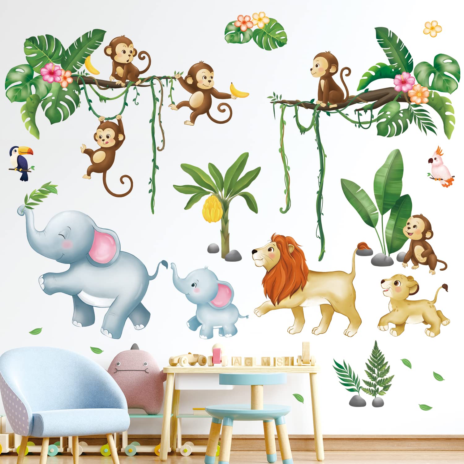DECOWALL Марширующие животные джунглей Наклейки на стену Деко Сафари Обезьяна Лев Дерево Слон Детский сад Детская комната DIY Наклейка на стену Настенное искусство
DECOWALL Марширующие животные джунглей Наклейки на стену Деко Сафари Обезьяна Лев Дерево Слон Детский сад Детская комната DIY Наклейка на стену Настенное искусство