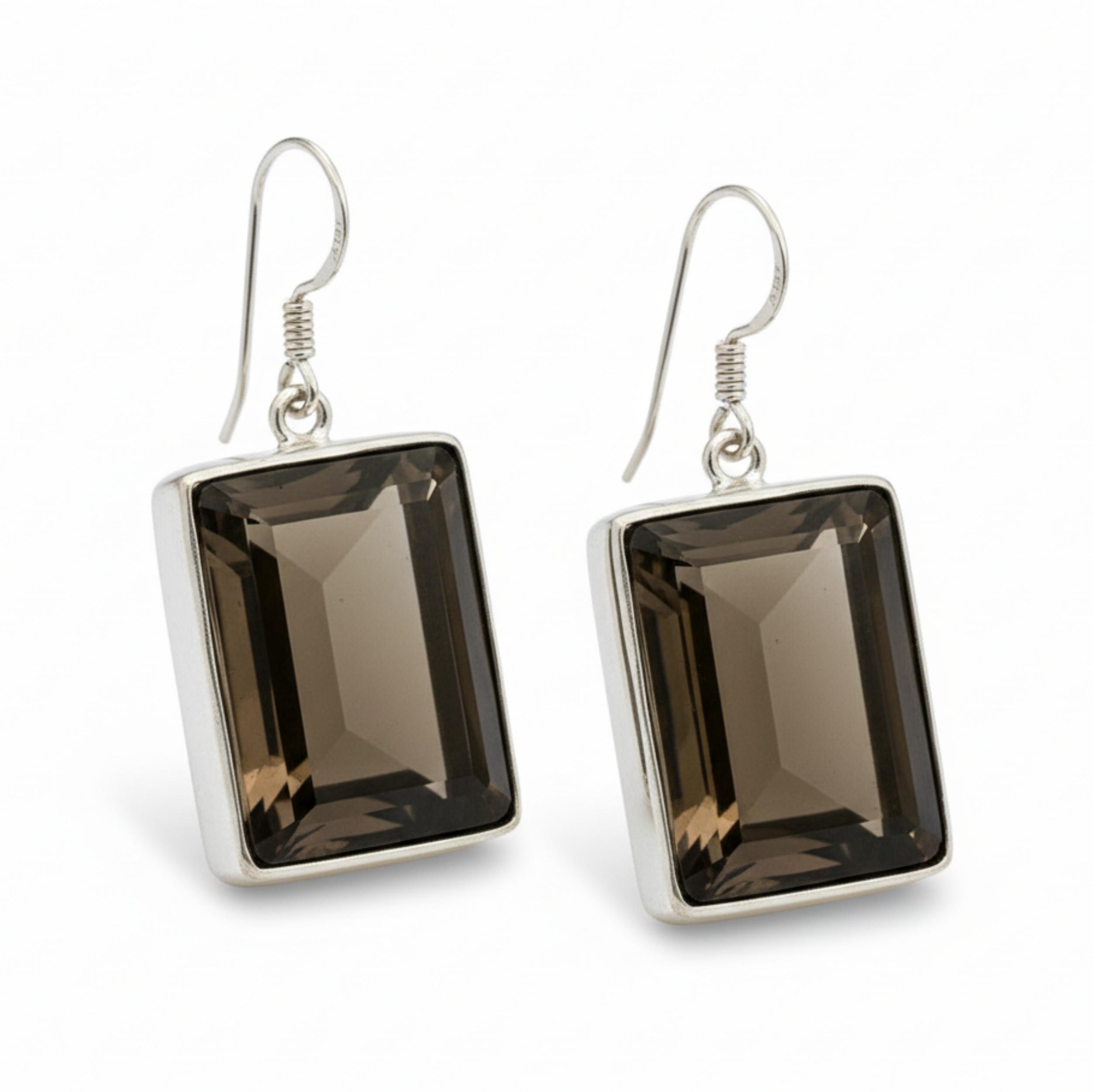 Smoky Quartz Dangle Earrings, 925 Solid Sterling Silver, Rectangular Hook Earrings for Women серебряный
Smoky Quartz Dangle Earrings, 925 Solid Sterling Silver, Rectangular Hook Earrings for Women серебряный