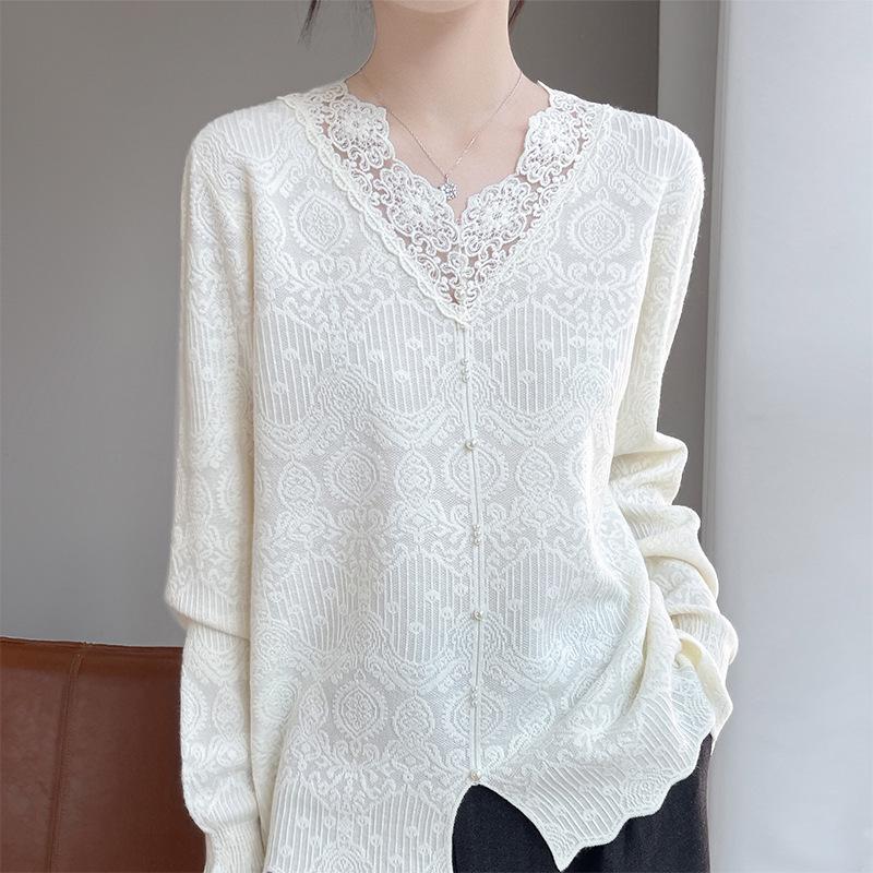 2025 French V-Neck Lace Camisole: Women s Long-Sleeve Top for Autumn/Winter L грязно-белый
2025 French V-Neck Lace Camisole: Women s Long-Sleeve Top for Autumn/Winter L грязно-белый
