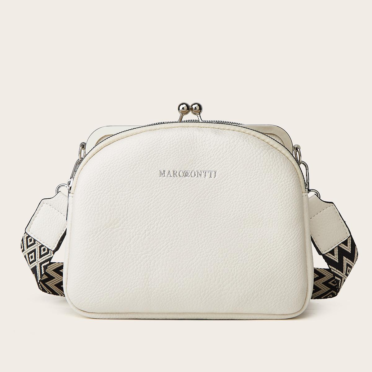 New fashionable wide shoulder strap shoulder bag textured messenger women s bag multi-pocket casual clip bag слонова кістка
New fashionable wide shoulder strap shoulder bag textured messenger women s bag multi-pocket casual clip bag слонова кістка