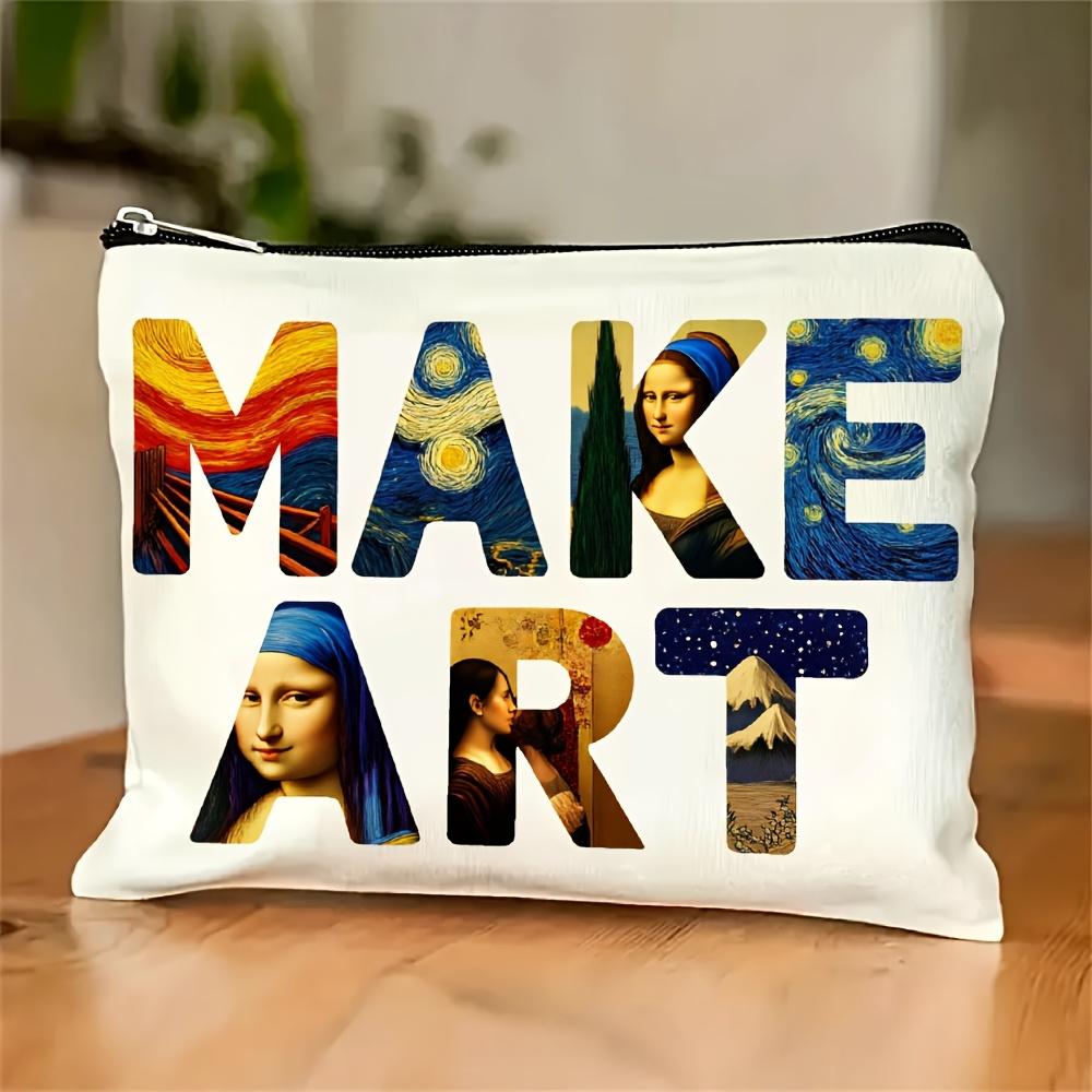 A Creative Artistic Makeup Bag- Multifunctional Zipper Pouch, Jewelry Storage Bag, Perfect Travel Zipper Small Storage Bag.
A Creative Artistic Makeup Bag- Multifunctional Zipper Pouch, Jewelry Storage Bag, Perfect Travel Zipper Small Storage Bag.