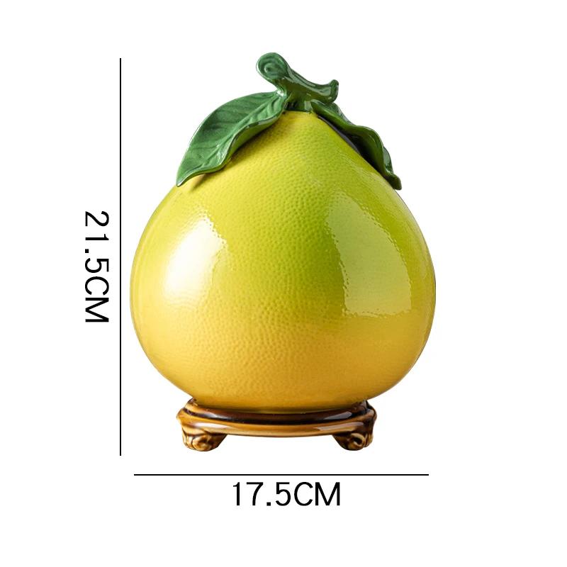 Ceramic Storage Jars Desktop Storage Container Tea Canister Artificial Pomelo Orange Fruit Storage Tank Home Decoration
Ceramic Storage Jars Desktop Storage Container Tea Canister Artificial Pomelo Orange Fruit Storage Tank Home Decoration