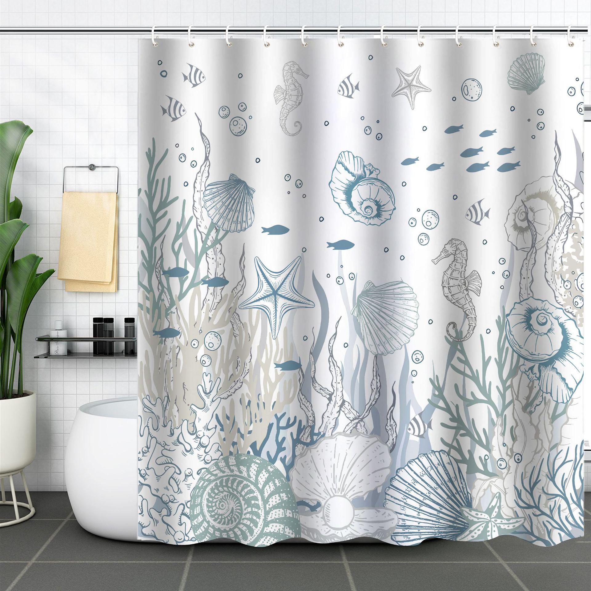 Водонепроницаемая 3D-занавеска для душа с изображением морской черепахи и морской звезды, устойчивая к плесени 150*180
Водонепроницаемая 3D-занавеска для душа с изображением морской черепахи и морской звезды, устойчивая к плесени 150*180
