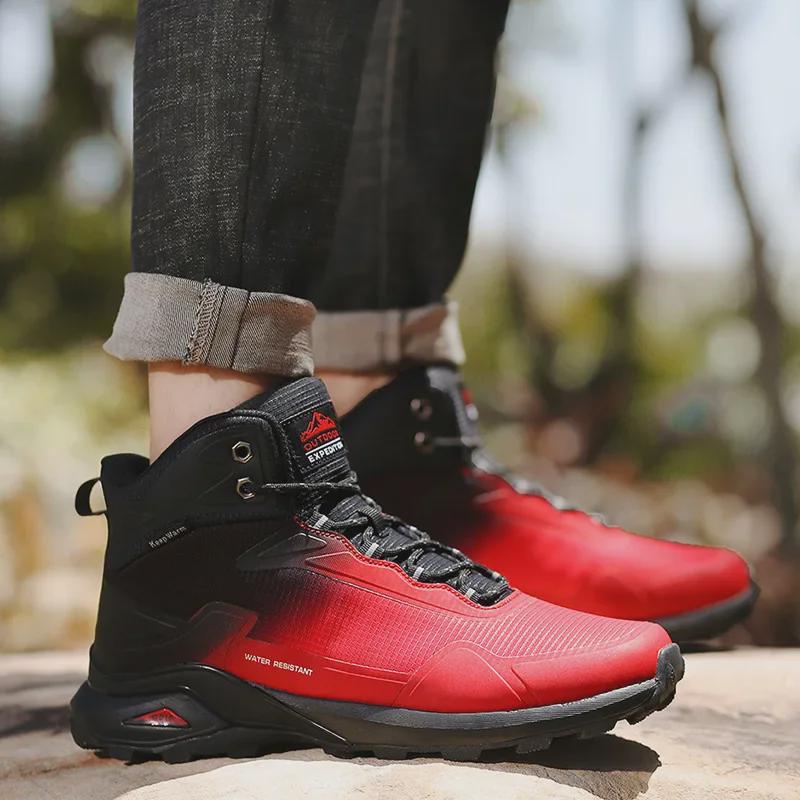 Men s Waterproof High-Top Sports Shoes with Velvet Lining - Large Size Cold-Proof Winter Hiking Boots & Snow Boots 42 червоний
Men s Waterproof High-Top Sports Shoes with Velvet Lining - Large Size Cold-Proof Winter Hiking Boots & Snow Boots 42 червоний
