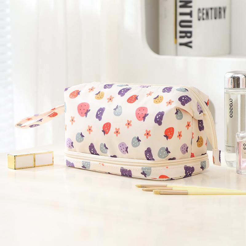 Fashionable Toiletry Bag Cute Double-layer Makeup Bag Portable Travel Toiletry Bag Handbag Large Capacity Cosmetics Storage Bag Women s
Fashionable Toiletry Bag Cute Double-layer Makeup Bag Portable Travel Toiletry Bag Handbag Large Capacity Cosmetics Storage Bag Women s