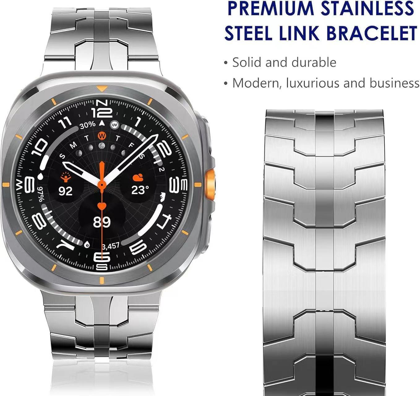 Stainless steel Strap for Samsung Galaxy Watch Ultra 47mm Metal Butterfly buckle Wristband for Galaxy Watch 8-7 Ultra 47mm Band Galaxy Watch Ultra срібний
Stainless steel Strap for Samsung Galaxy Watch Ultra 47mm Metal Butterfly buckle Wristband for Galaxy Watch 8-7 Ultra 47mm Band Galaxy Watch Ultra срібний