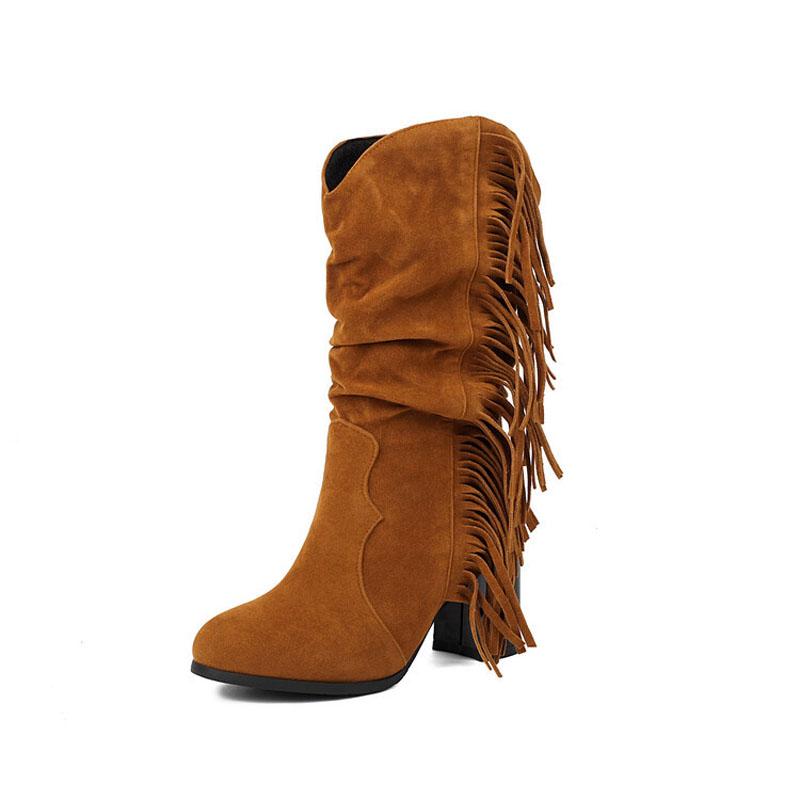 Жіночі чоботи до середини ікри в ретро-стилі, етнічна бахрома з китицями, жіночі чоботи на товстих підборах із штучної замші, зимове жіноче взуття 34-43 WSH5212 34
Жіночі чоботи до середини ікри в ретро-стилі, етнічна бахрома з китицями, жіночі чоботи на товстих підборах із штучної замші, зимове жіноче взуття 34-43 WSH5212 34