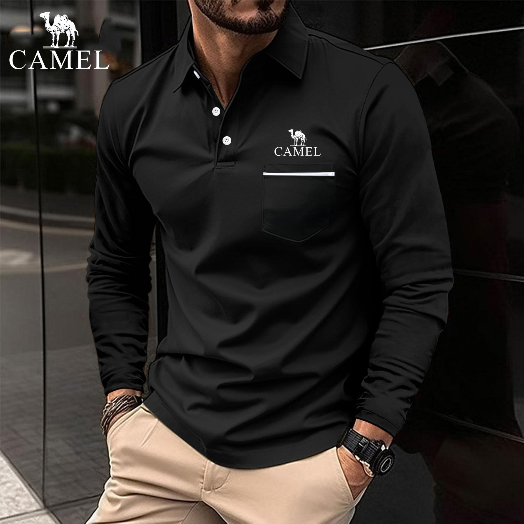 Camel Чоловіча спортивна сорочка поло з вишивкою на ґудзиках 2024 року M
Camel Чоловіча спортивна сорочка поло з вишивкою на ґудзиках 2024 року M