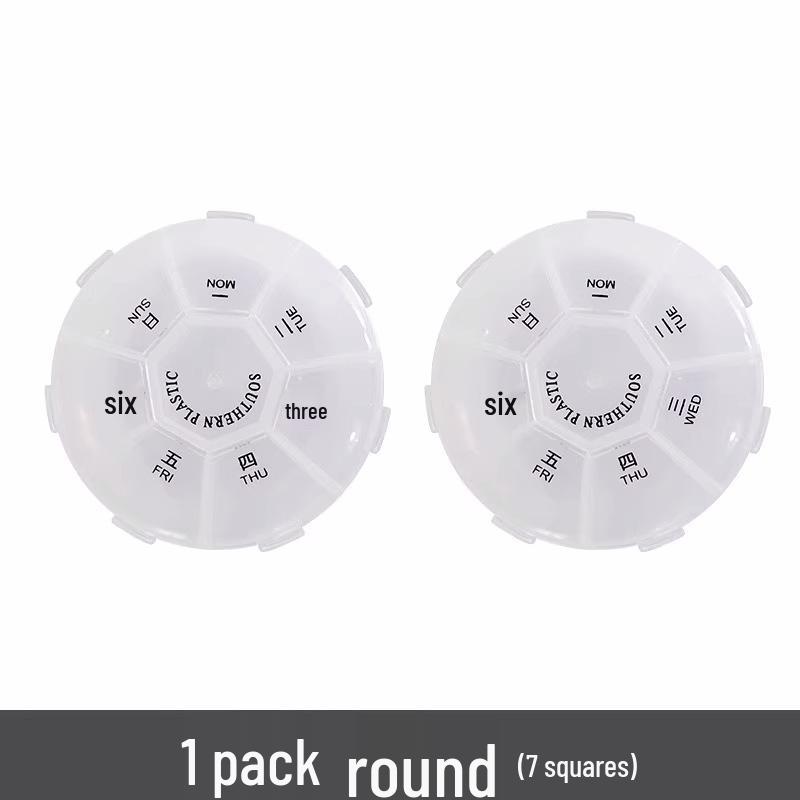 Компактный многосекционный портативный органайзер для таблеток
Компактный многосекционный портативный органайзер для таблеток