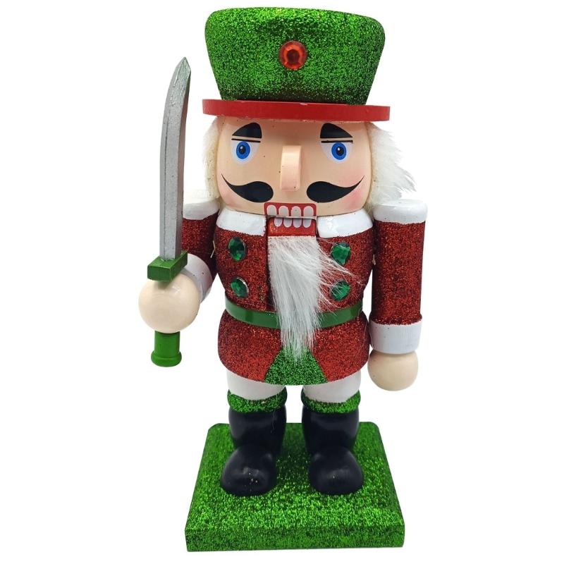 Classical Shimmering Wood Nutcrackers King Soldier 18cm Holiday Decorative Figurine for Mantel Table Centerpieces Decors
Classical Shimmering Wood Nutcrackers King Soldier 18cm Holiday Decorative Figurine for Mantel Table Centerpieces Decors