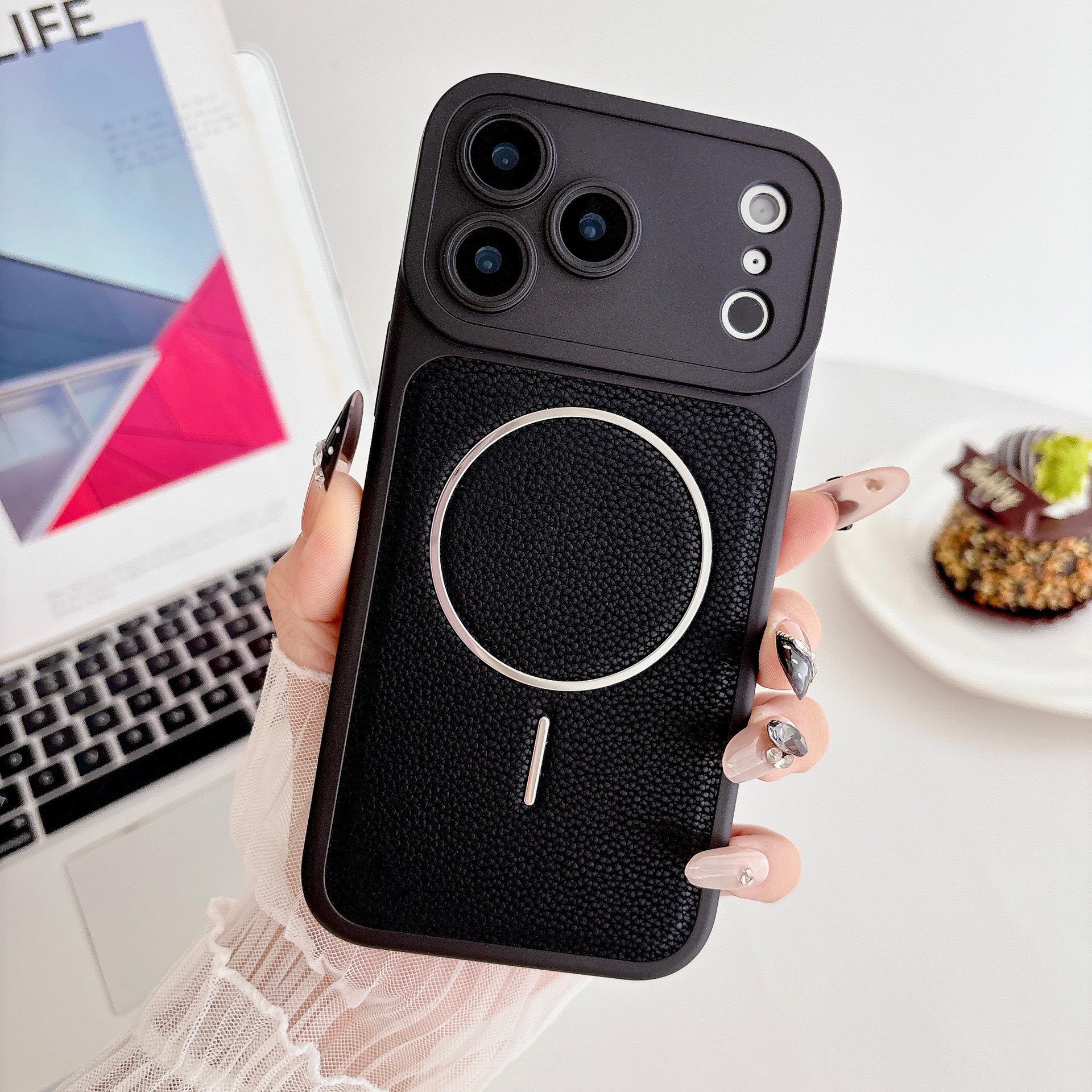 Lychee Pattern Magnetic Case for Apple 17 Pro Max: Slim Ring Design with Anti-Slip Edge, Compatible with Models 16/15 17 Pro чёрный
Lychee Pattern Magnetic Case for Apple 17 Pro Max: Slim Ring Design with Anti-Slip Edge, Compatible with Models 16/15 17 Pro чёрный