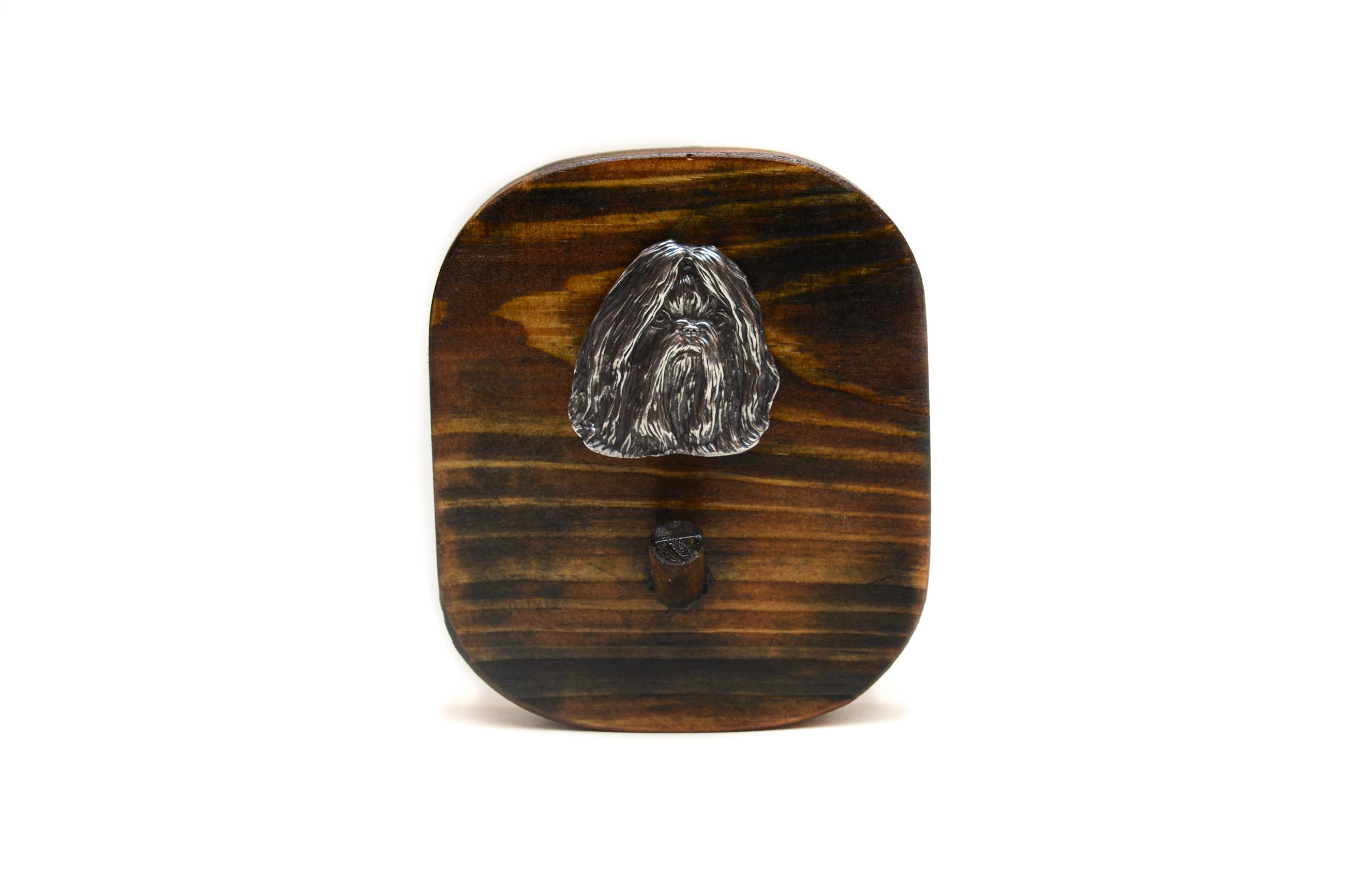 Shih Tzu, Chrysanthemum Dog I - leash hanger, medal hanger with dog, key hook from Art-Dog brand коричневий
Shih Tzu, Chrysanthemum Dog I - leash hanger, medal hanger with dog, key hook from Art-Dog brand коричневий