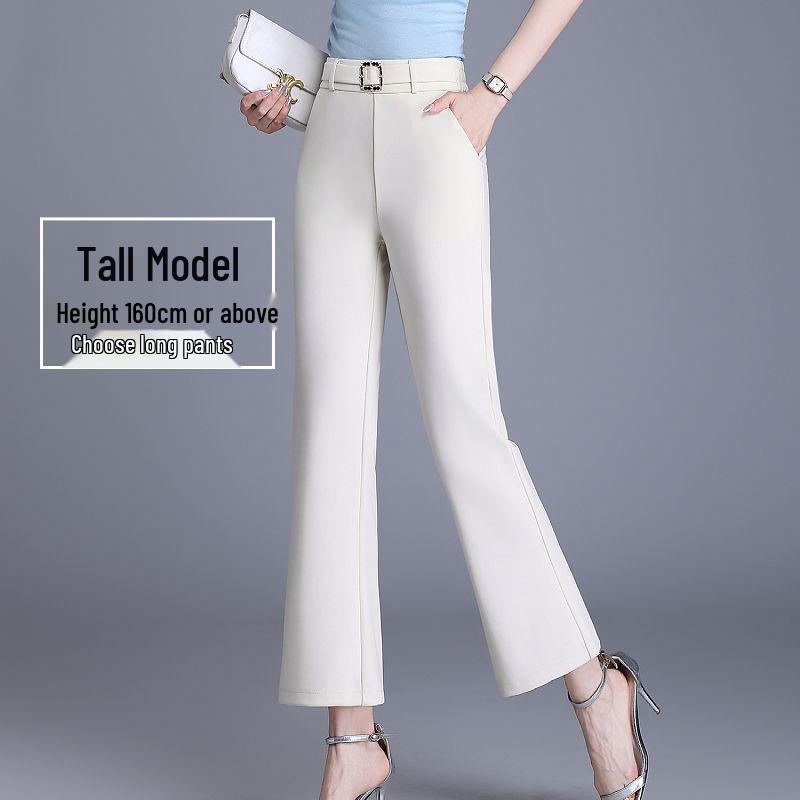 2026 Spring/Summer High-Waisted Slimming Micro-Flare Cropped Trousers with Rhinestone Detail S (80-90 jin)
2026 Spring/Summer High-Waisted Slimming Micro-Flare Cropped Trousers with Rhinestone Detail S (80-90 jin)