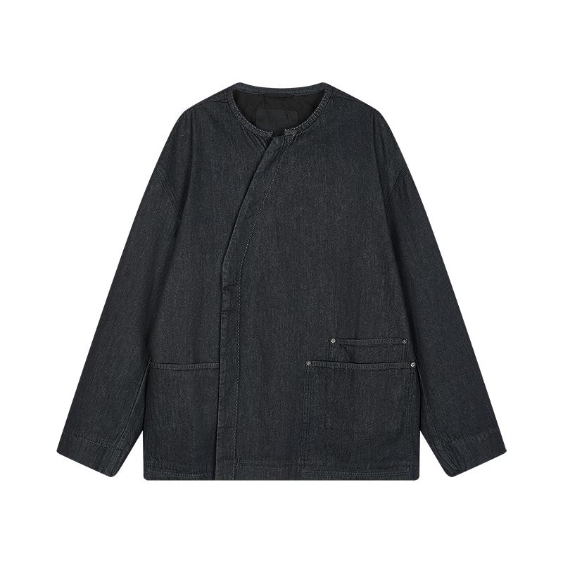 CROQUIS Men s 2025 Autumn Collarless Fitted Denim Jacket L
CROQUIS Men s 2025 Autumn Collarless Fitted Denim Jacket L