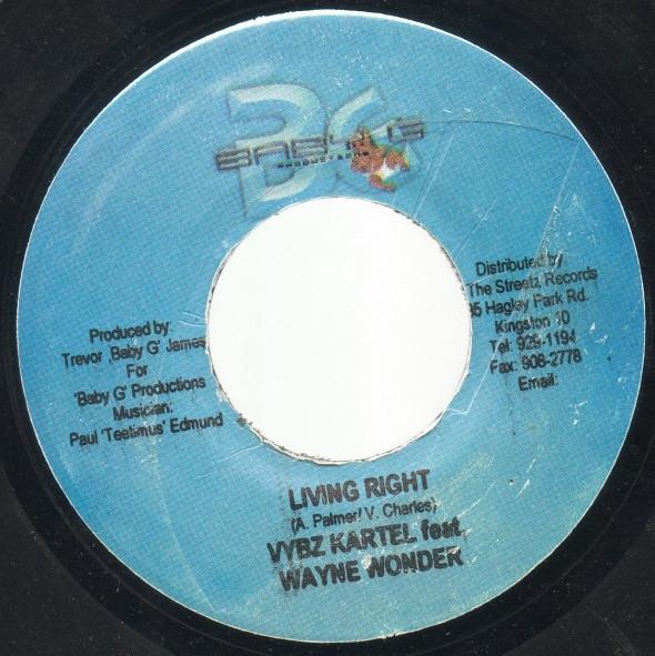 7inch Record VYBZ KARTEL FEAT WAYNE WONDER - Living Right NONE Baby G Producti Jamaica Reggae, Ska & Dub Used
7inch Record VYBZ KARTEL FEAT WAYNE WONDER - Living Right NONE Baby G Producti Jamaica Reggae, Ska & Dub Used