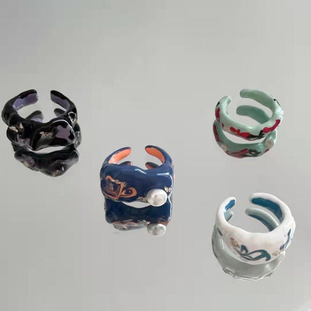 Geometric Female Party Drop Glaze Korean Style Women Open Ring Drip Oil Ring Index Finger Ring
Geometric Female Party Drop Glaze Korean Style Women Open Ring Drip Oil Ring Index Finger Ring