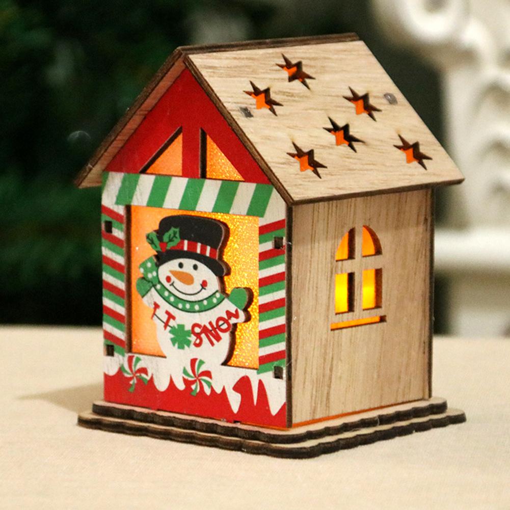 Christmas Wooden House Shape Decor with Light for DIY Xmas Tree Kids Toy Snowman
Christmas Wooden House Shape Decor with Light for DIY Xmas Tree Kids Toy Snowman
