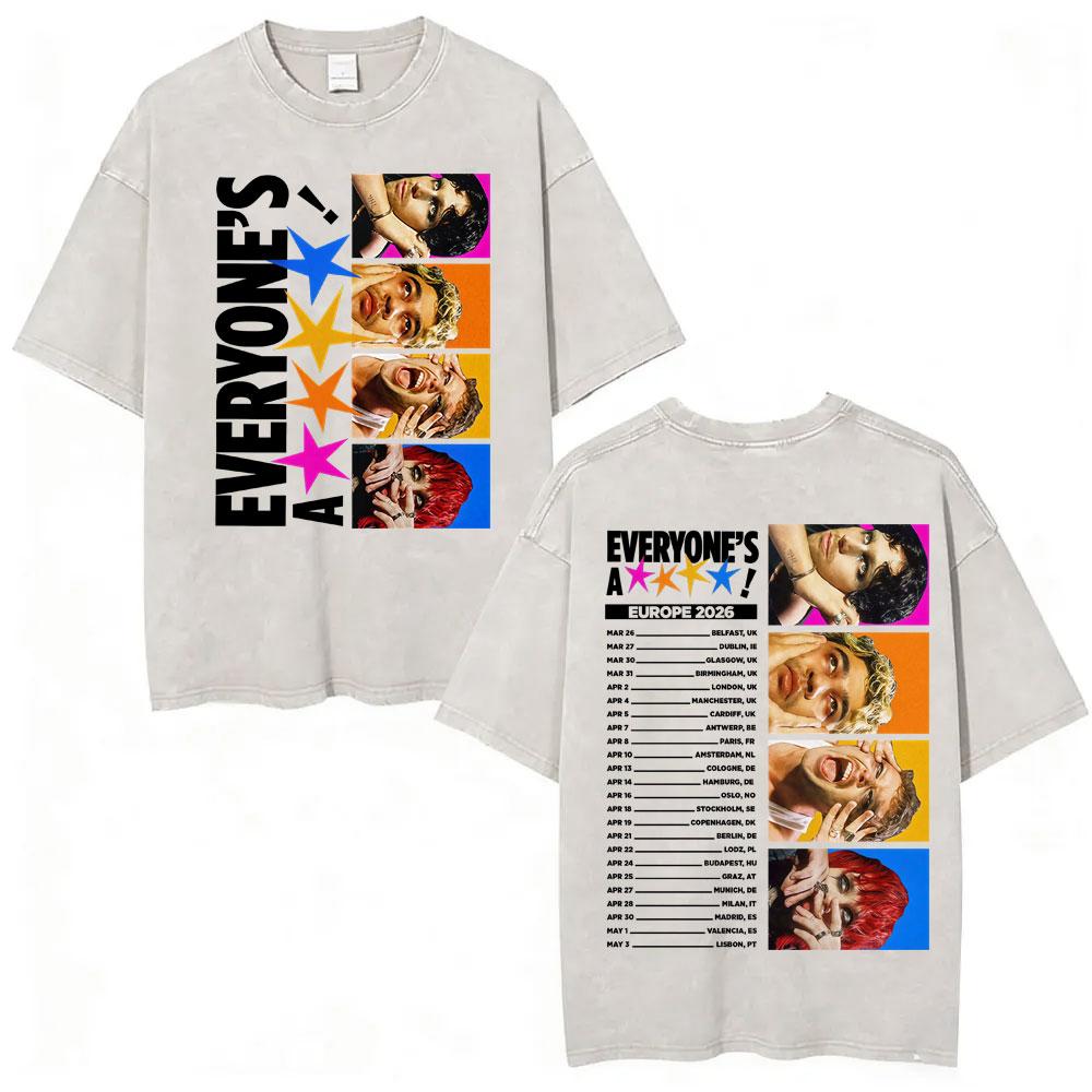 Seconds of Summer Everyones A Star World Tour Vintage Washed Tshirts Men Women Fashion Cotton Short Sleeve T Shirt S
Seconds of Summer Everyones A Star World Tour Vintage Washed Tshirts Men Women Fashion Cotton Short Sleeve T Shirt S