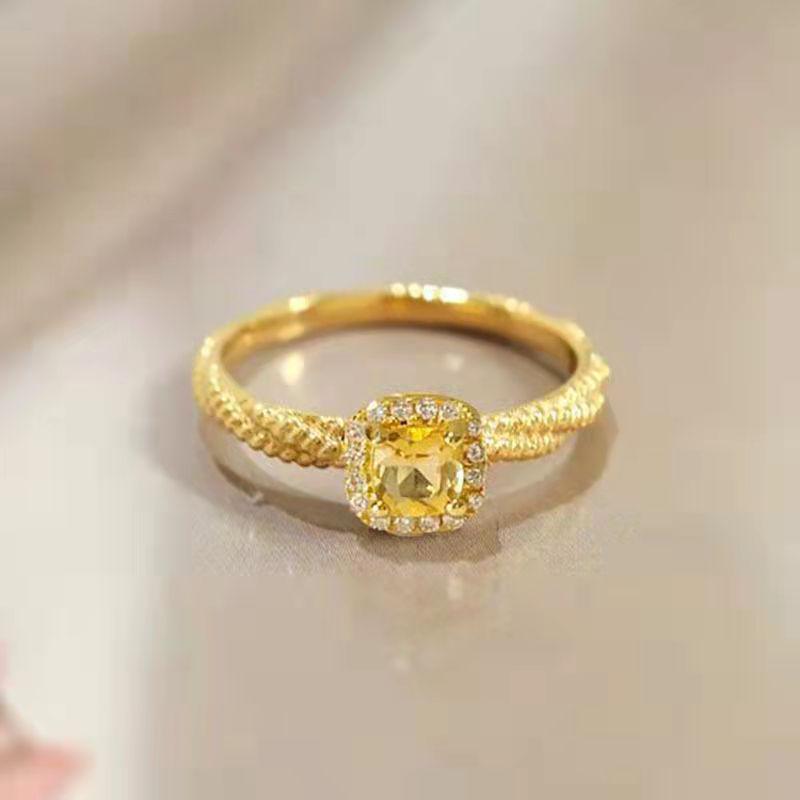 Xiaohongshu Citrine Diamond Ring: Women s Niche Design Ins Style 18k Ring. Adjustable Open Ring
Xiaohongshu Citrine Diamond Ring: Women s Niche Design Ins Style 18k Ring. Adjustable Open Ring