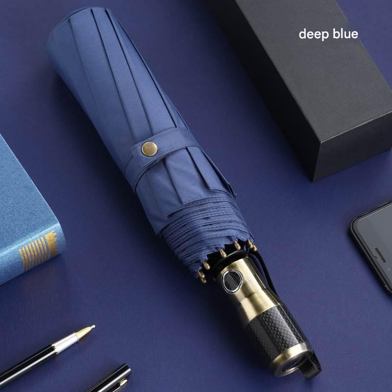 10 Bone Fully Automatic Carbon Fiber Handle High-end Tri-fold Umbrella Reinforced Thickened Wind and Rain Resistant Umbrella синій
10 Bone Fully Automatic Carbon Fiber Handle High-end Tri-fold Umbrella Reinforced Thickened Wind and Rain Resistant Umbrella синій