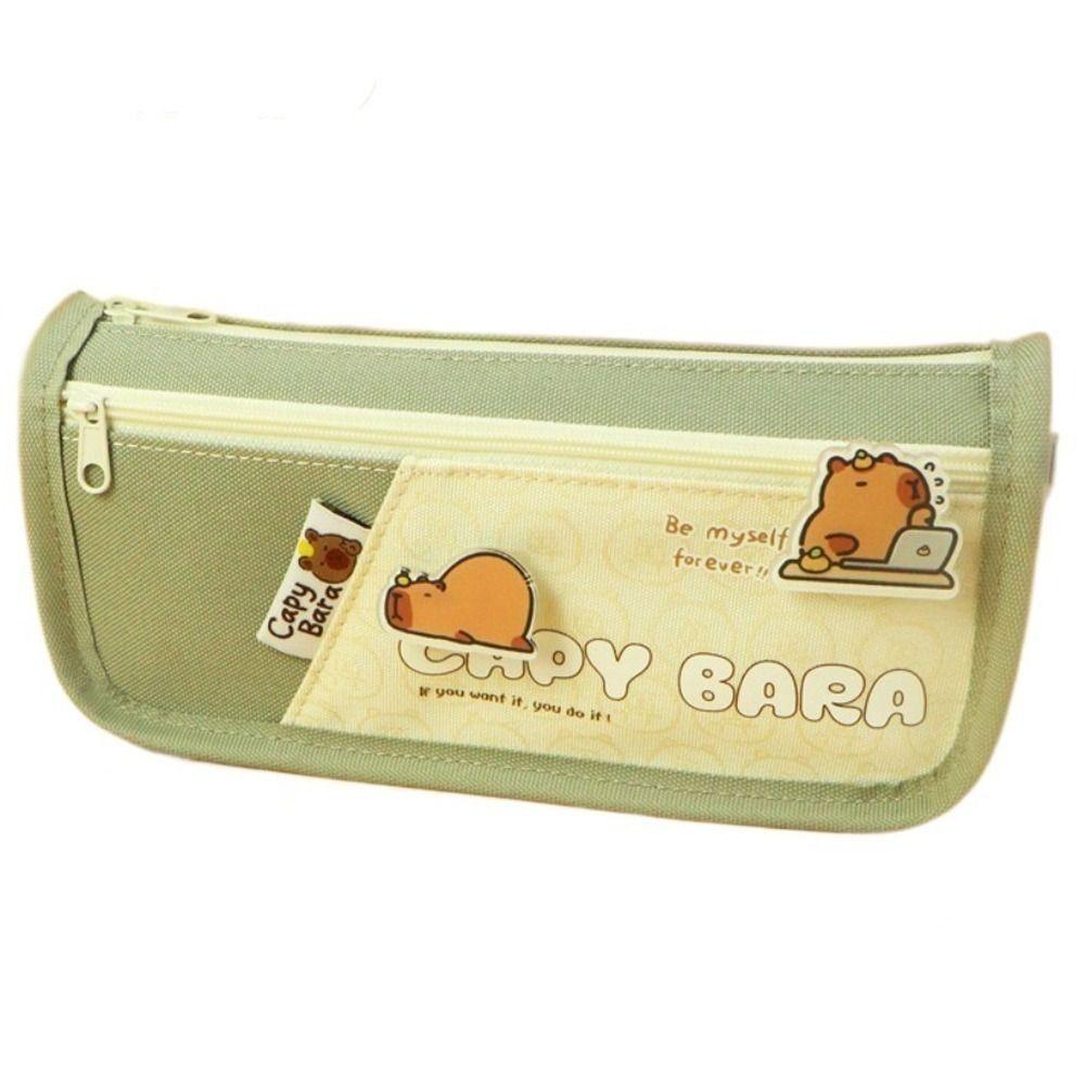 No Fading Capybara Pen Pouch Oxford Capybara Pencil Bag Capybara Pencil Case Stationery светло-зеленый
No Fading Capybara Pen Pouch Oxford Capybara Pencil Bag Capybara Pencil Case Stationery светло-зеленый