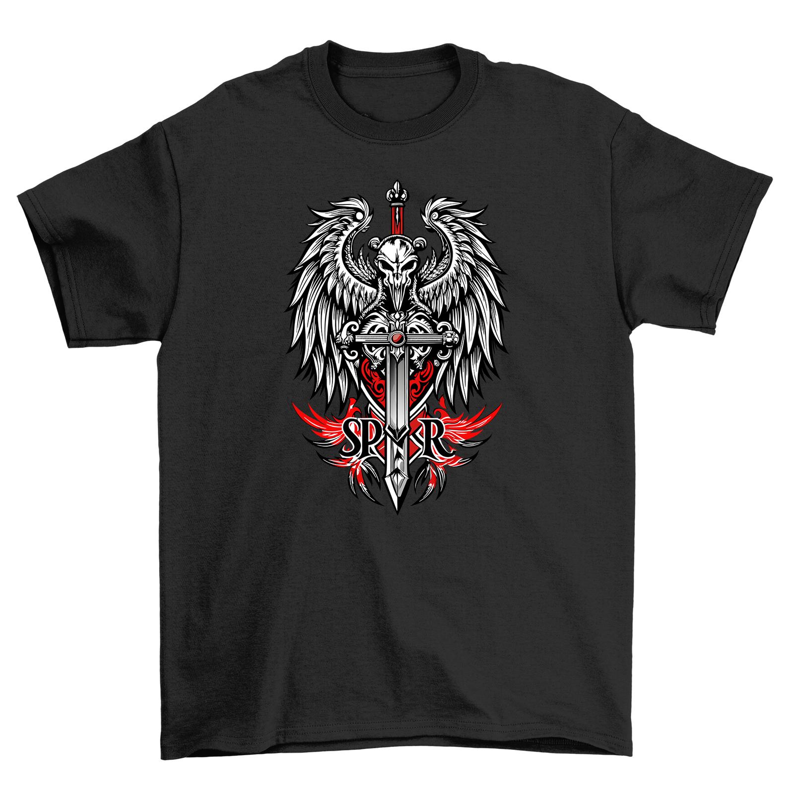 Gothic_54 T-Shirt Mens Womens Tees Top - Fly High with the Eagle Warrior! Edgy design for fierce soul S
Gothic_54 T-Shirt Mens Womens Tees Top - Fly High with the Eagle Warrior! Edgy design for fierce soul S