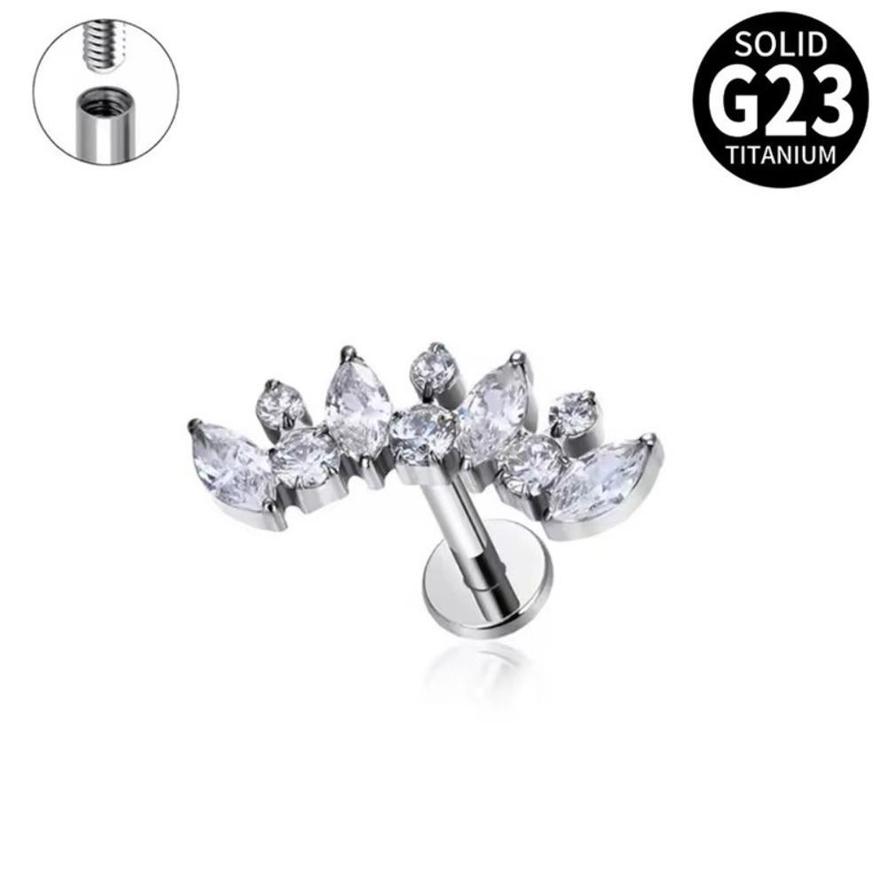 G23 Titanium Labret Piercing Internally Threaded Septum Piercing Body Jewelry For Women Silver 1.2x6mm
G23 Titanium Labret Piercing Internally Threaded Septum Piercing Body Jewelry For Women Silver 1.2x6mm