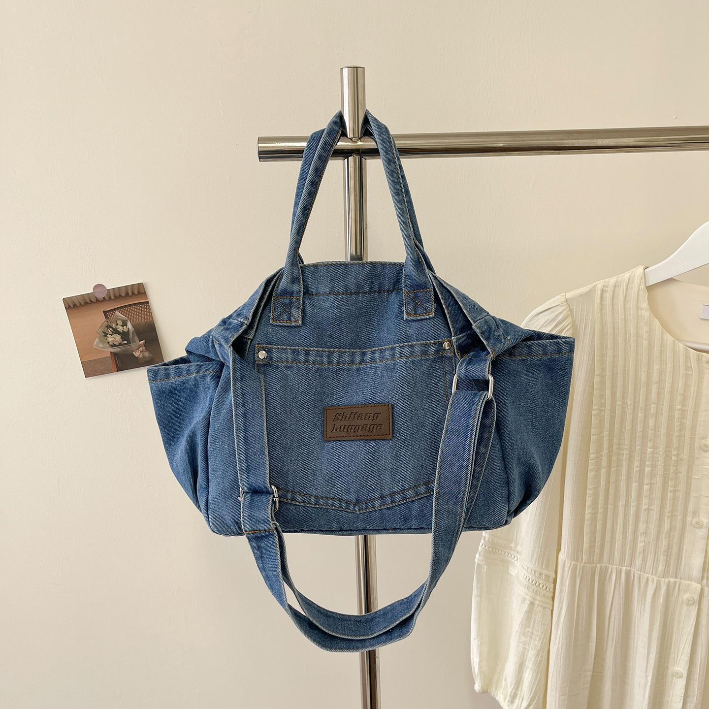 Korean Style High End Crossbody Bag New Lazy Style Washed Denim Casual Shoulder Underarm Bag Stylish Versatile Commuting Bag
Korean Style High End Crossbody Bag New Lazy Style Washed Denim Casual Shoulder Underarm Bag Stylish Versatile Commuting Bag