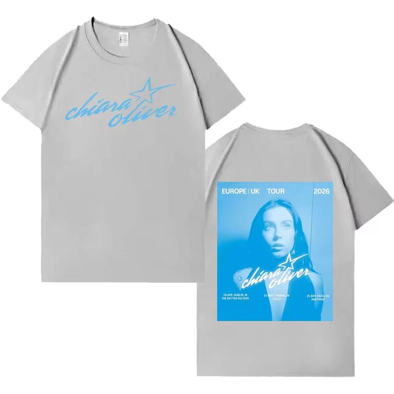 2026 SpringSummer Singer Chiara Olivers Gothic Touring Show Mens and Womens HipHop Aesthetic Casual Oneck Cotton TShirt 4XL
2026 SpringSummer Singer Chiara Olivers Gothic Touring Show Mens and Womens HipHop Aesthetic Casual Oneck Cotton TShirt 4XL
