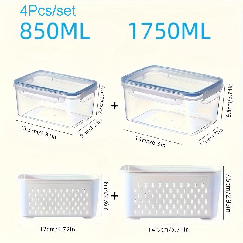 Fridge Food Storage Container Set with Lids with Strainer,Plastic Fresh Produce Saver Vegetable Fruit Meat Storage Organization
Fridge Food Storage Container Set with Lids with Strainer,Plastic Fresh Produce Saver Vegetable Fruit Meat Storage Organization