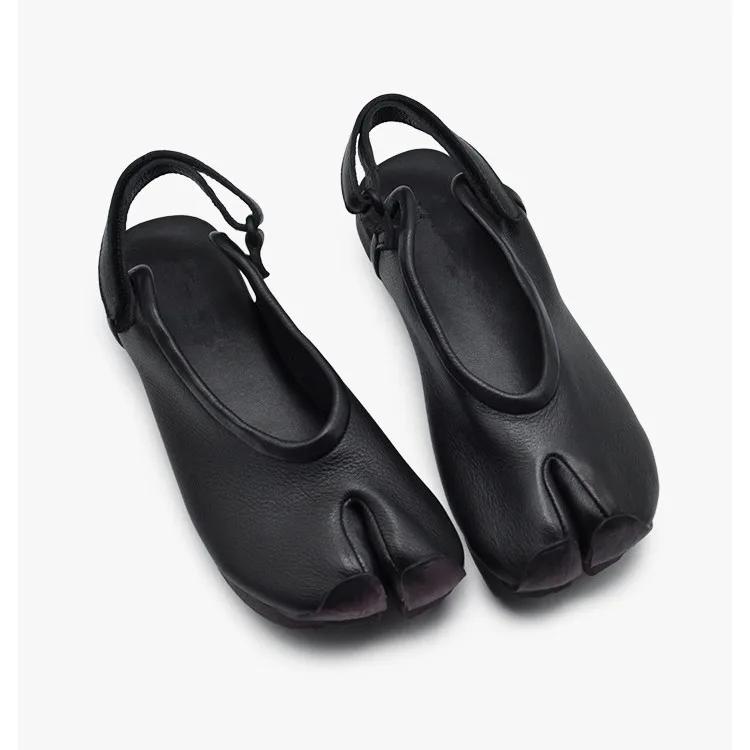 Новые летние женские сандалии из мягкой кожи с раздельным пальцем, повседневные, удобные, на мягкой подошве, туфли на каблуке-рюмочке, с ремешком на пятке, таби, балетки 35 чёрный
Новые летние женские сандалии из мягкой кожи с раздельным пальцем, повседневные, удобные, на мягкой подошве, туфли на каблуке-рюмочке, с ремешком на пятке, таби, балетки 35 чёрный