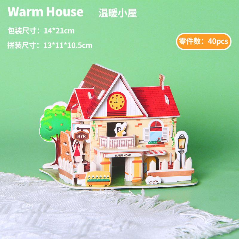 3D Paper House Stereo Puzzle DIY Handmade Early Educational Toy Gift For 6 Years Old Kindergarten Kids WL-1690-9
3D Paper House Stereo Puzzle DIY Handmade Early Educational Toy Gift For 6 Years Old Kindergarten Kids WL-1690-9