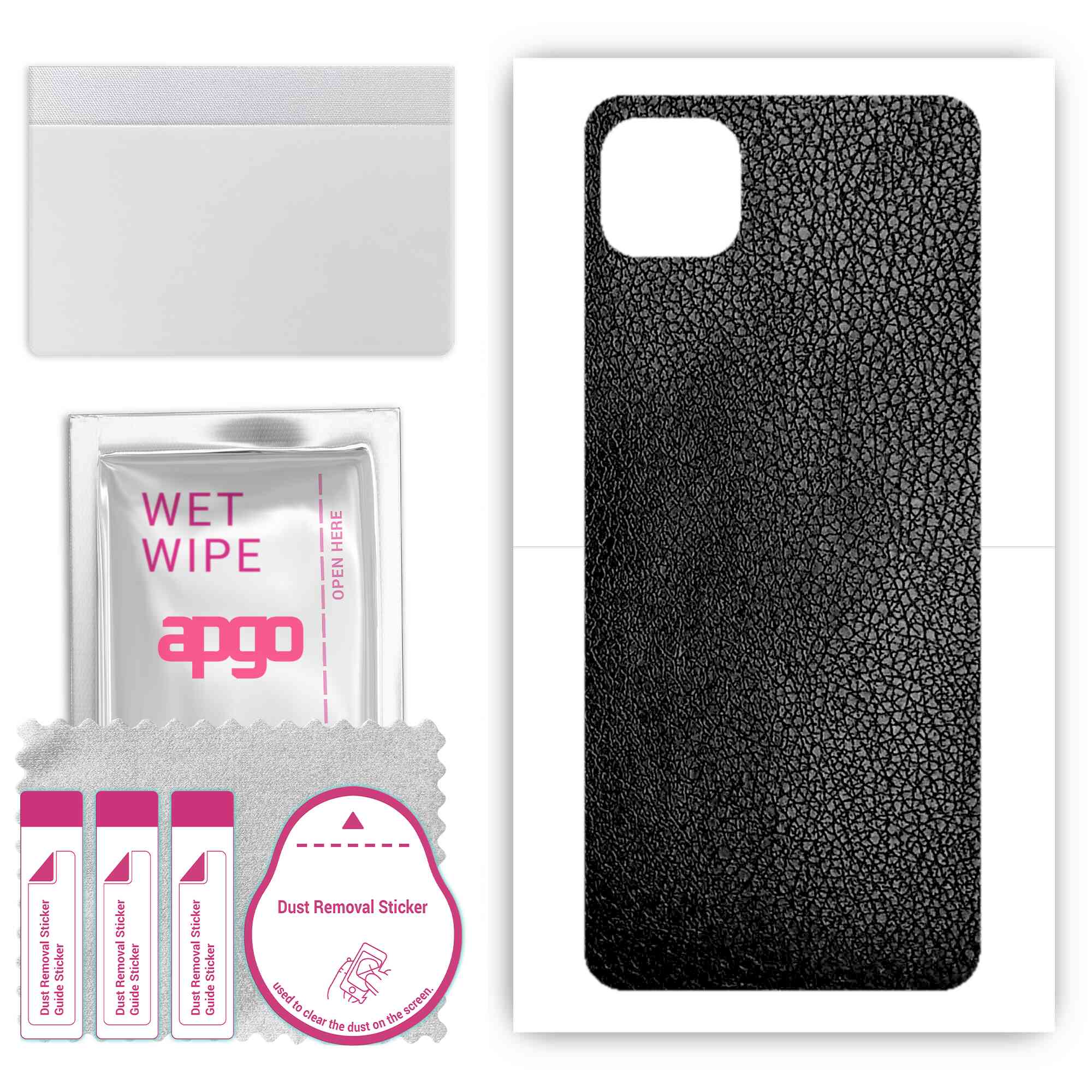 apgo Захисна наклейка Skin для задньої панелі, сумісна з Samsung Galaxy A22 5G, Wrap Film, Foil, Vinyl - Pattern Black Leather
apgo Захисна наклейка Skin для задньої панелі, сумісна з Samsung Galaxy A22 5G, Wrap Film, Foil, Vinyl - Pattern Black Leather