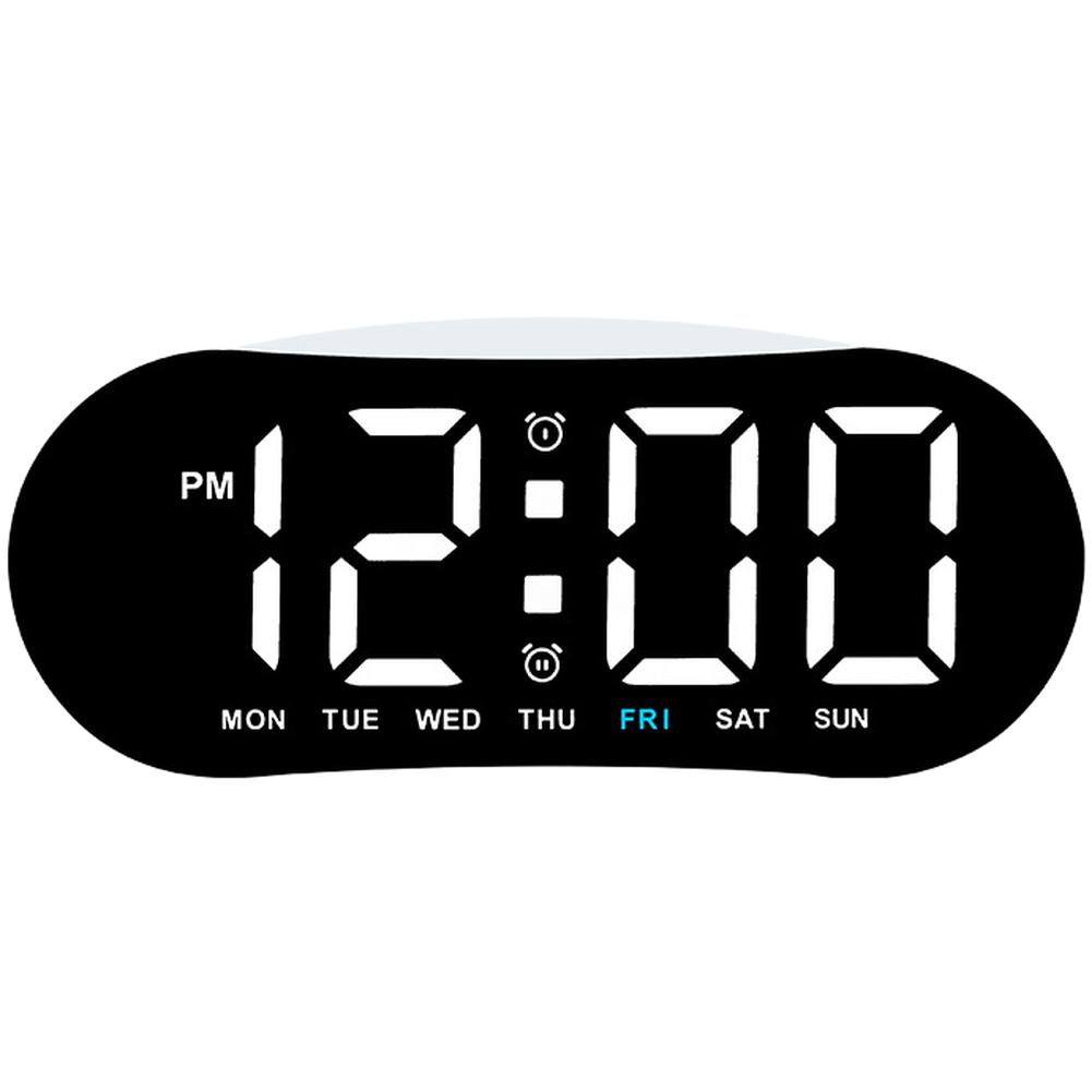 Modern LED Digital Alarm Clock With Day Date Display Multifunctional Options Large Digital Wall Clock Temp Date Week Display білий
Modern LED Digital Alarm Clock With Day Date Display Multifunctional Options Large Digital Wall Clock Temp Date Week Display білий
