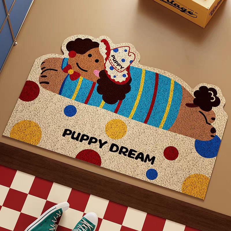 Cartoon Puppy PVC Entrance Mat: Dirt-Resistant, Easy-Clean Door Mat for Shoe Changing Areas and Hallway Entrances. 40*60cm
Cartoon Puppy PVC Entrance Mat: Dirt-Resistant, Easy-Clean Door Mat for Shoe Changing Areas and Hallway Entrances. 40*60cm