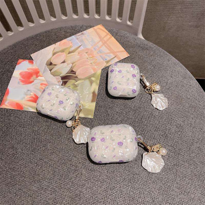 Tulip Shell Skin Protective Case for Apple AirPods Pro,Bluetooth-compatible Earphone TPU Cover with Shell-shaped Pendant
Tulip Shell Skin Protective Case for Apple AirPods Pro,Bluetooth-compatible Earphone TPU Cover with Shell-shaped Pendant