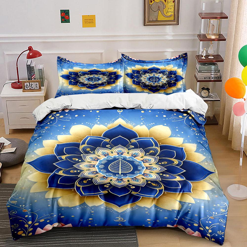 Mandala with floral elements. Bedding sets Duvet cover sets Duvet covers Pillowcases(1 * Duvet Cover 2 * Pillowcases, without duvet insert) 135x200cm
Mandala with floral elements. Bedding sets Duvet cover sets Duvet covers Pillowcases(1 * Duvet Cover 2 * Pillowcases, without duvet insert) 135x200cm