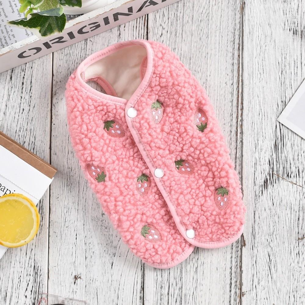 Fashion Bear Strawberry Embroidered Puppy Clothes Cold Proof Windproof Warm Vest Soft Pet Vest Pet Supplies M рожевий
Fashion Bear Strawberry Embroidered Puppy Clothes Cold Proof Windproof Warm Vest Soft Pet Vest Pet Supplies M рожевий