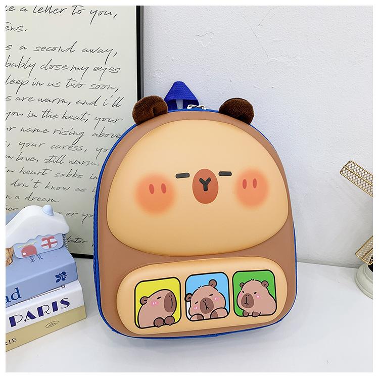 School bag Kapibara 3D eggshell bag new cute cartoon hard shell backpack синій
School bag Kapibara 3D eggshell bag new cute cartoon hard shell backpack синій