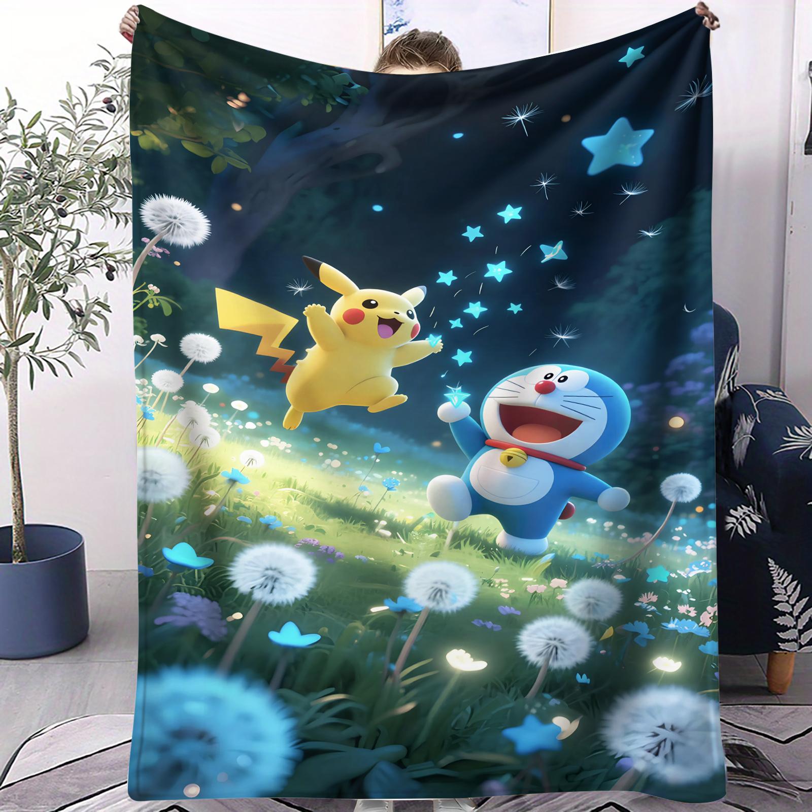 Dandelion Grassland Doraemon Pikachu Print Blanket For Office Travel Comfort Leisure Camp Multifunctional Universal Blanket Gife 70x100cm
Dandelion Grassland Doraemon Pikachu Print Blanket For Office Travel Comfort Leisure Camp Multifunctional Universal Blanket Gife 70x100cm