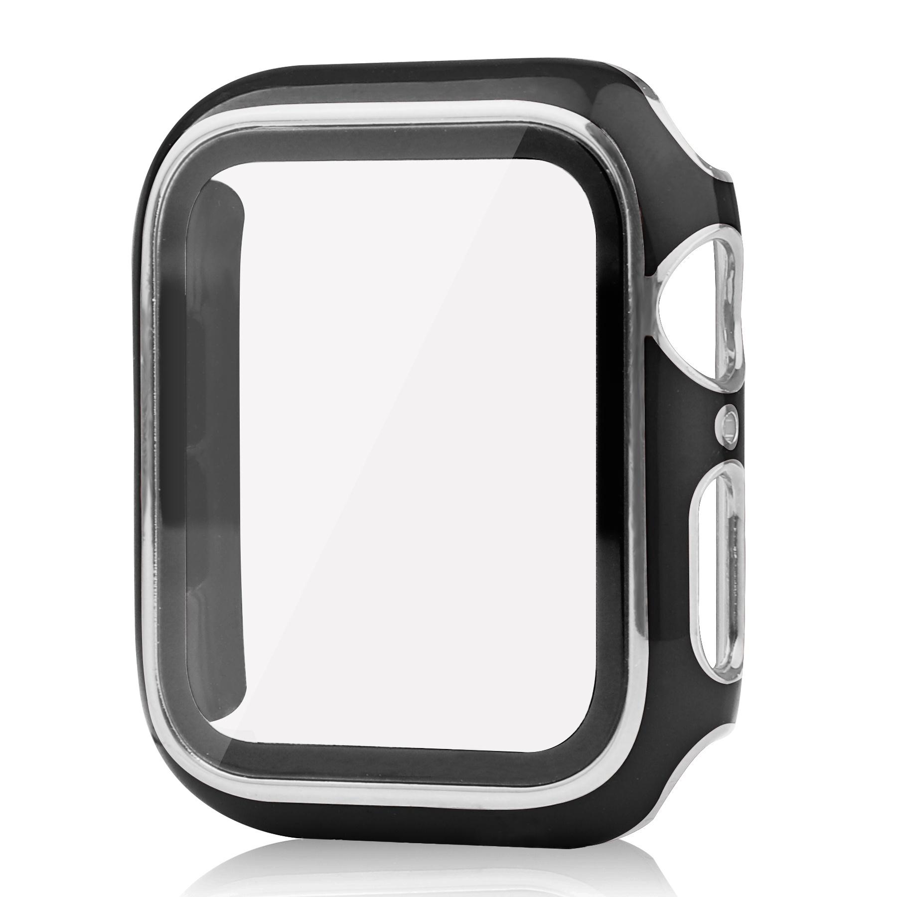 For Apple Watch Series 8 45mm/7 45mm Smartwatch Silicone Sport Wrist Strap+Hard PC Electroplating Watch Cover with Tempered Glass Screen Protector As shown K
For Apple Watch Series 8 45mm/7 45mm Smartwatch Silicone Sport Wrist Strap+Hard PC Electroplating Watch Cover with Tempered Glass Screen Protector As shown K