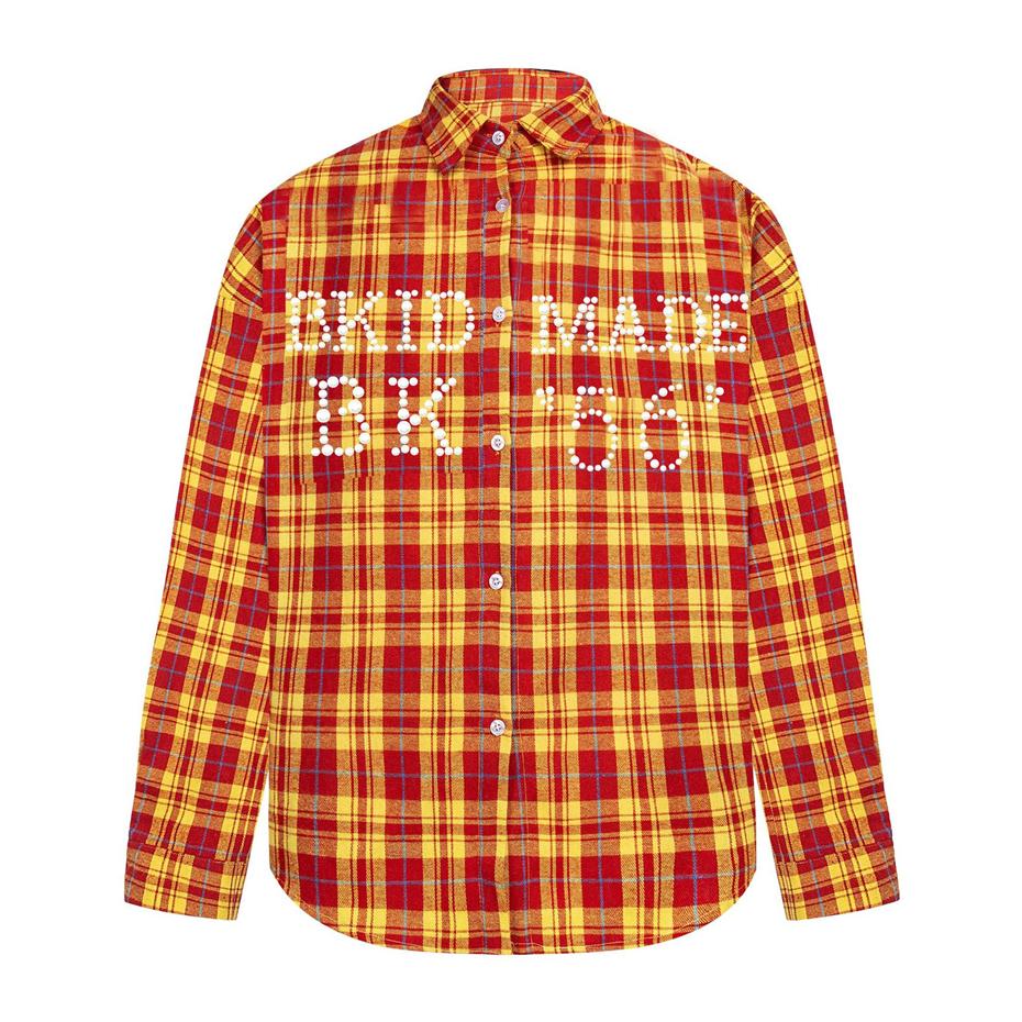 FlowStreet Mens Pearls Plaid Shirts Streetwear Hip Hop Long Sleeve Shirt for Men Oversized Harajuku Vintage Letter Casual Blouse Unisex M жовтий
FlowStreet Mens Pearls Plaid Shirts Streetwear Hip Hop Long Sleeve Shirt for Men Oversized Harajuku Vintage Letter Casual Blouse Unisex M жовтий