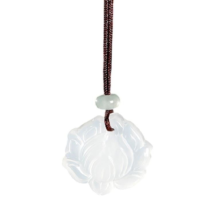 Lovely Ice Chalcedony Pendant Necklace Comfortable Ethnic Neckchain Natural Stone Accessory For Elegant Outfits
Lovely Ice Chalcedony Pendant Necklace Comfortable Ethnic Neckchain Natural Stone Accessory For Elegant Outfits