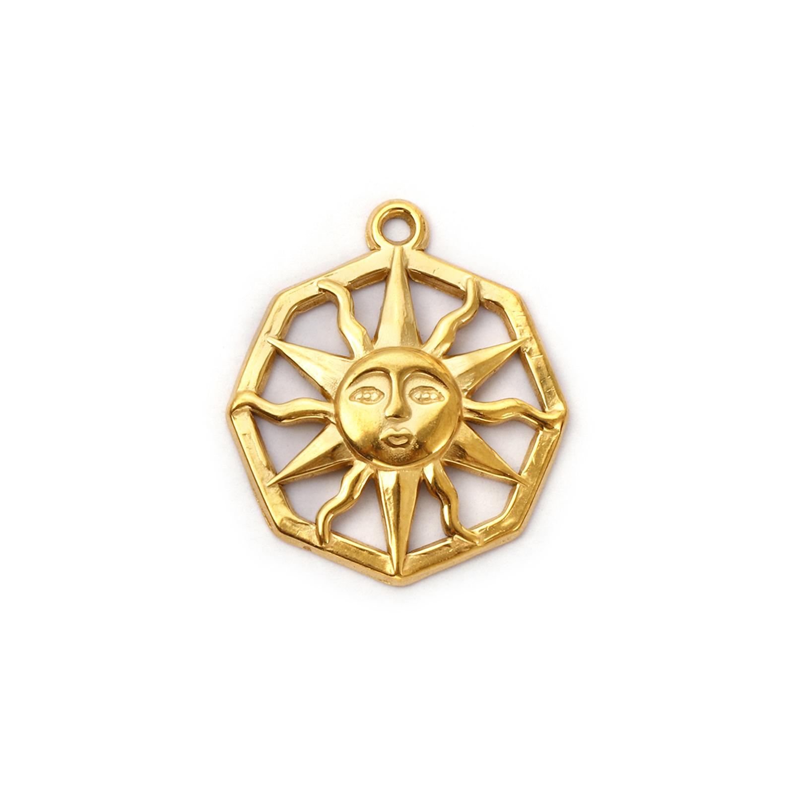 2 PCs 304 Stainless Steel Charms 18K Gold Plated Heart Cross Sun Metal Pendant For DIY Necklace Jewelry Making Findings
2 PCs 304 Stainless Steel Charms 18K Gold Plated Heart Cross Sun Metal Pendant For DIY Necklace Jewelry Making Findings